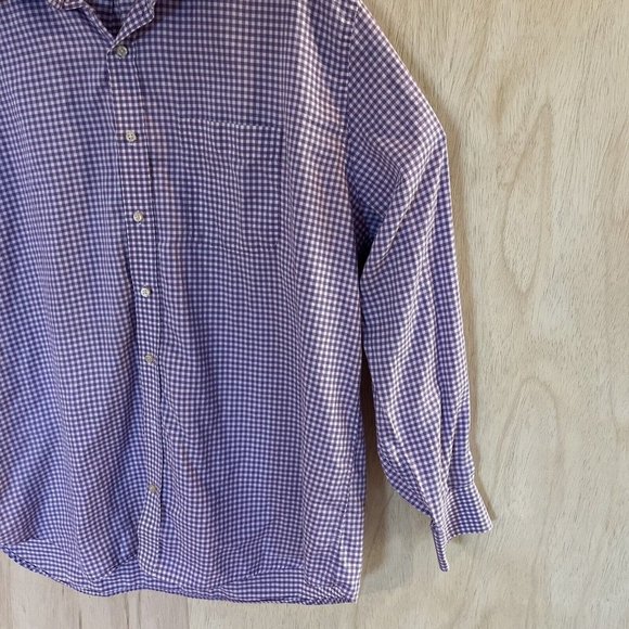 Peter Millar Shirt Mens Extra Large Purple Button Up Casual Cotton XL - Picture 5 of 6